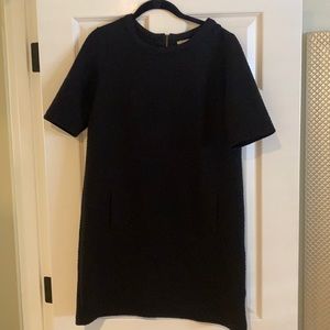 Halogen black quilted dress